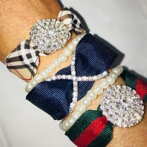 London Plaid Magnetic Bracelet Set